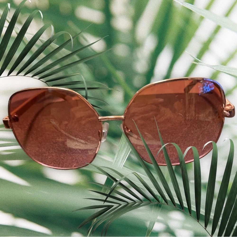Oscar de la Renta Pink/Gold Frame‎ Sunglasses EUC Frame